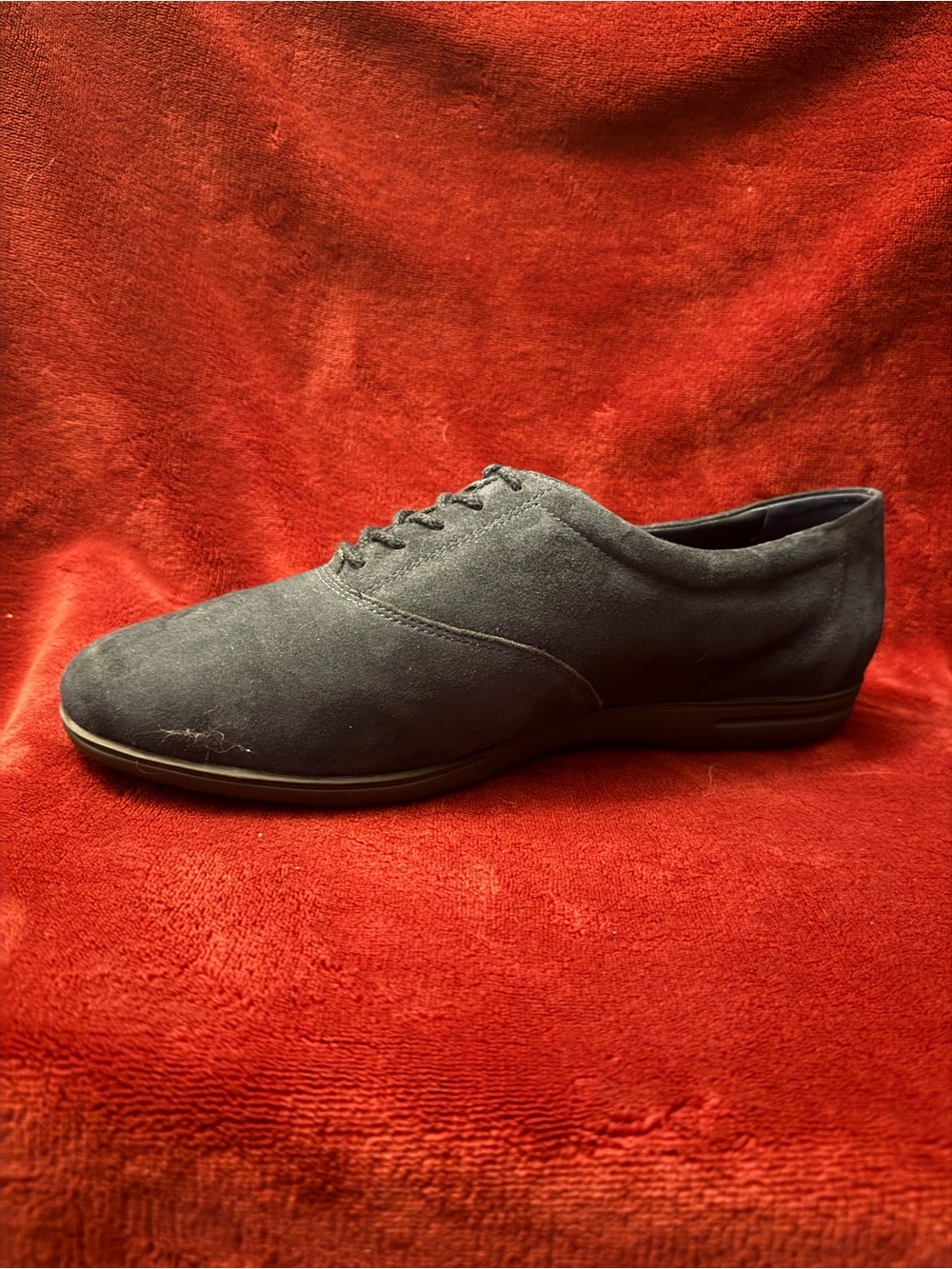 Easy Spirit Women's Lace-Up Flat - Navy Blue